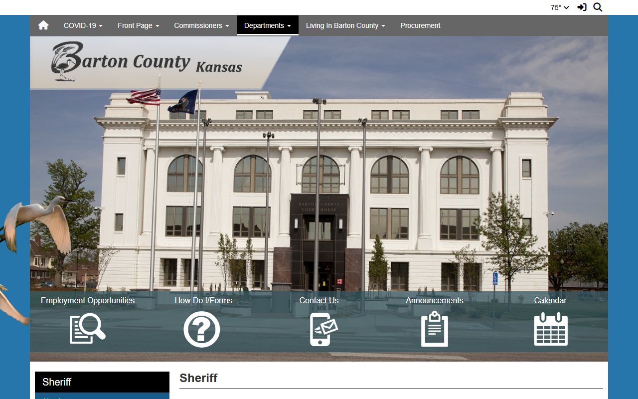Barton County Detention Facility visitation rules for jail inmates